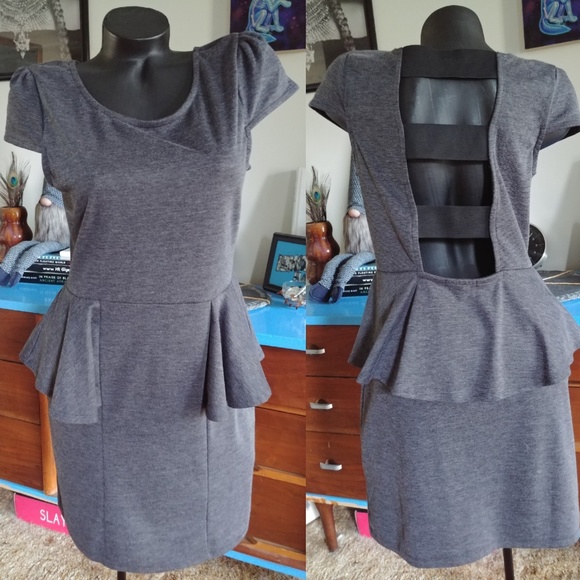 Monteau Dresses & Skirts - Sexy Monteau Grey Mini Dress